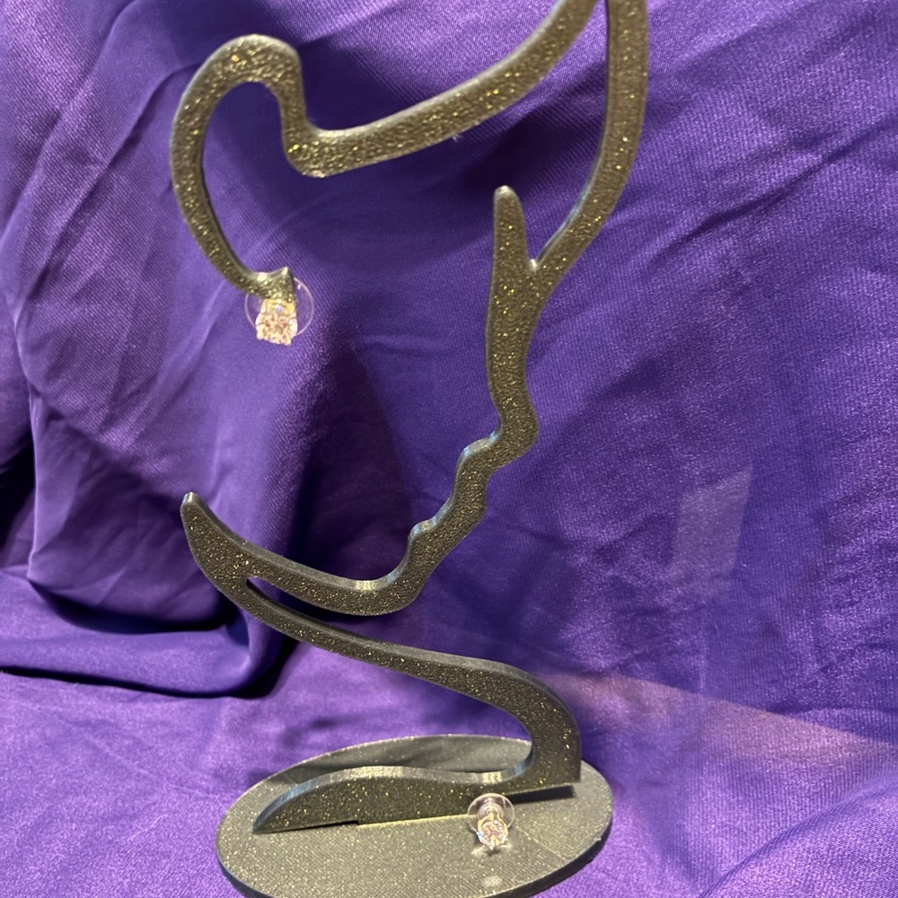 White Stone Earrings